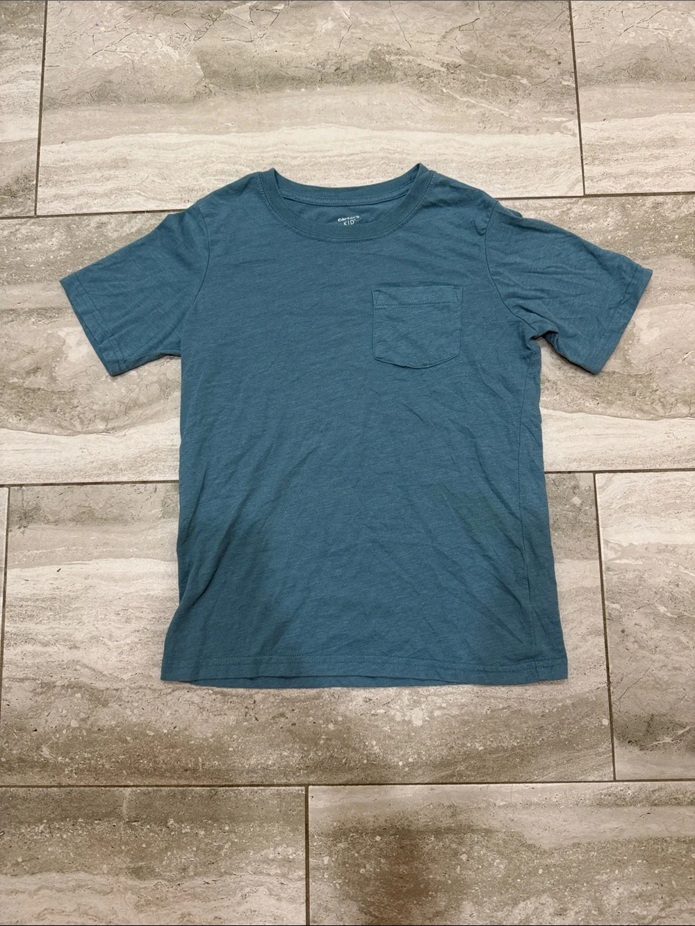 Carter's Teal Pocket Crew Tee